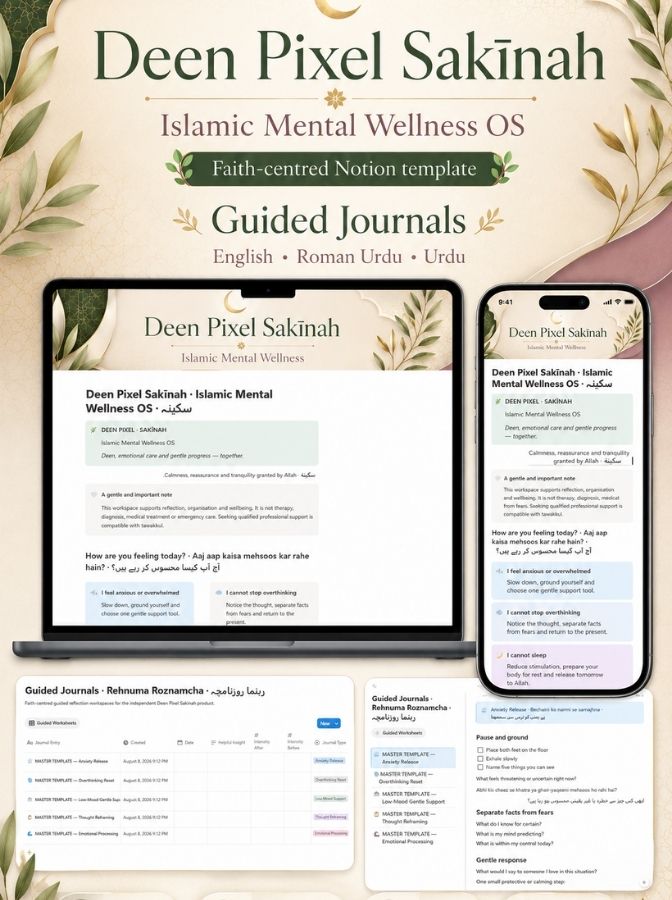 Islamic Mental Wellness Notion Template